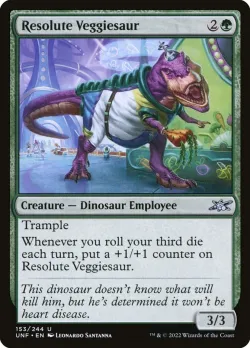 Resolute Veggiesaur #153 · Magic: The Gathering
