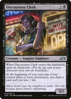 Discourtesy Clerk #70 · Magic: The Gathering