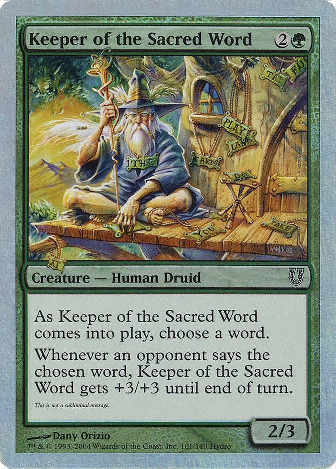 Keeper of the Sacred Word 「UNH/101★」「EN」