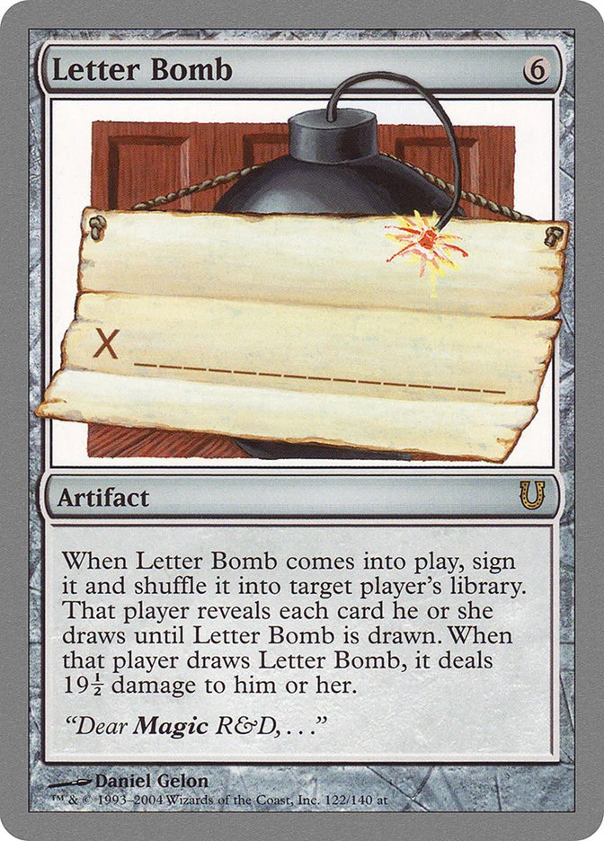 Letter Bomb 「UNH/122」「EN」
