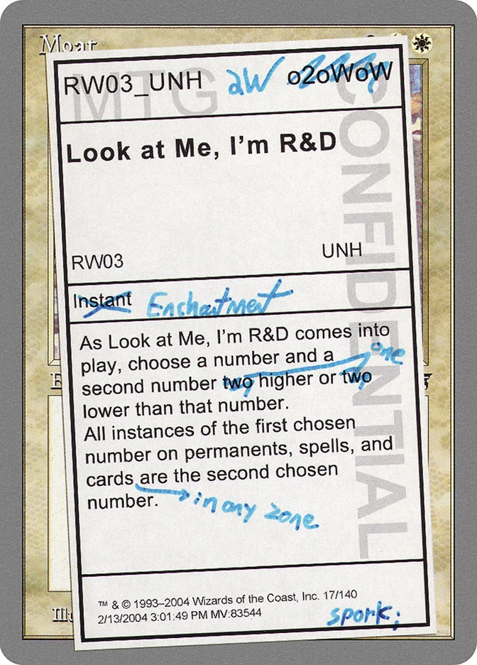 Look at Me, I'm R&D 「UNH/17」「EN」