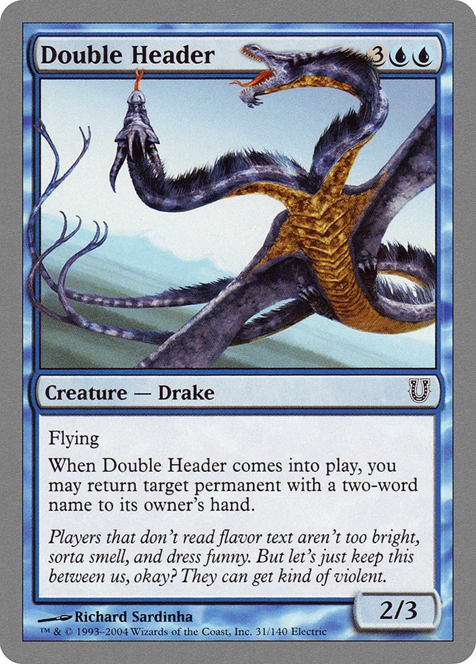 Double Header 「UNH/31」「EN」