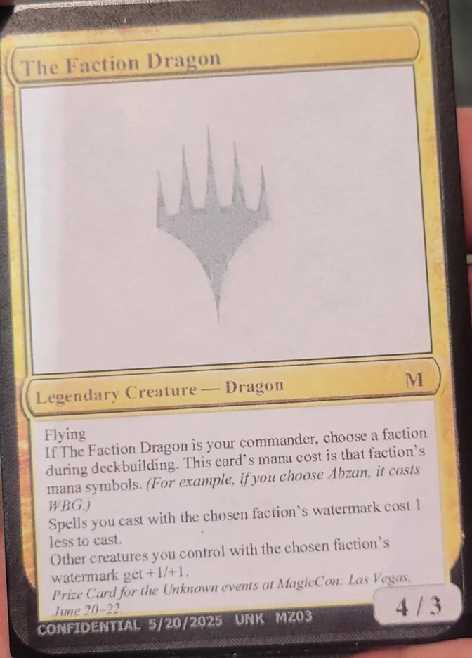 The Faction Dragon 「UNK/MZ03a」「EN」