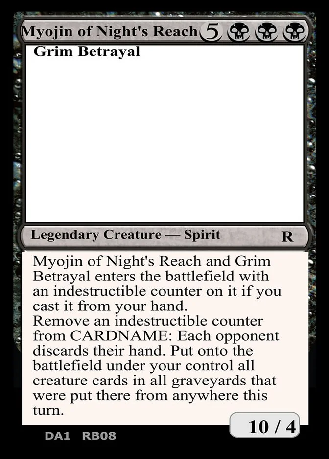 Myojin of Night's Reach and Grim Betrayal 「UNK/RB08」「EN」