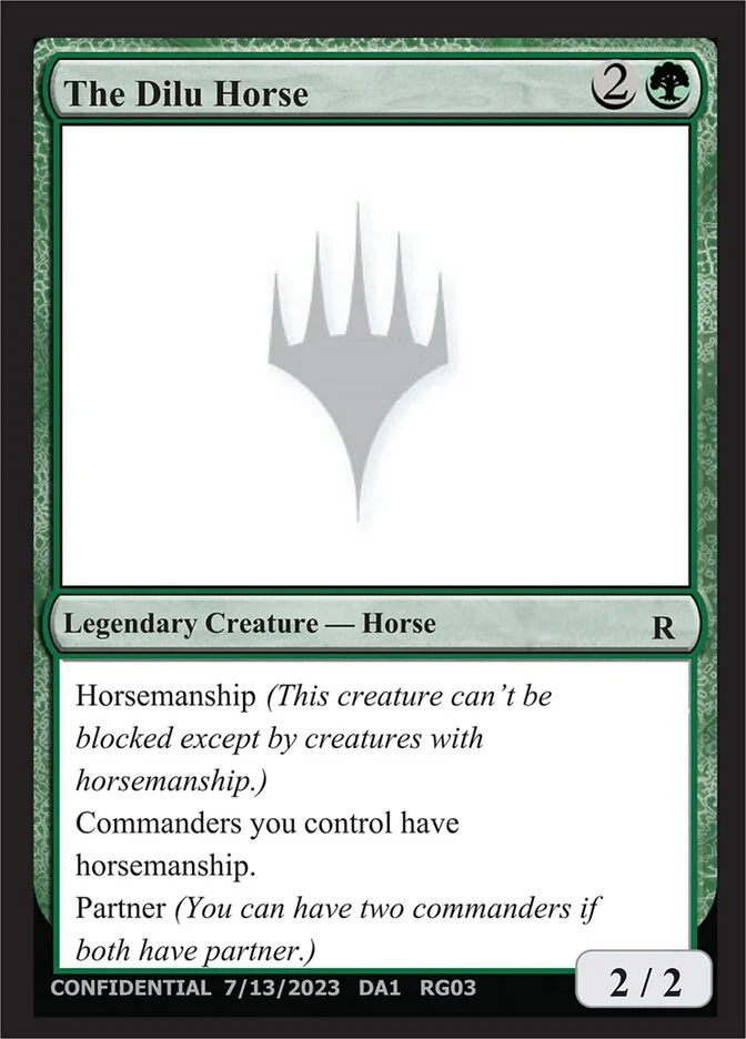 The Dilu Horse 「UNK/RG03d」「EN」