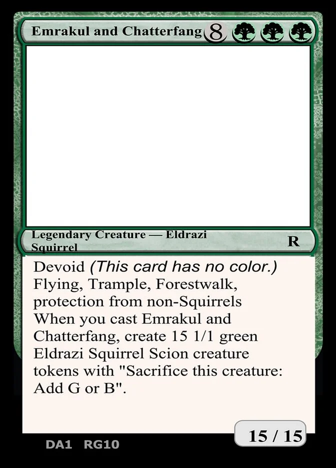 Emrakul and Chatterfang 「UNK/RG10」「EN」
