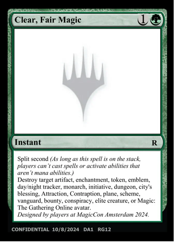 Clear, Fair Magic 「UNK/RG12b」「EN」