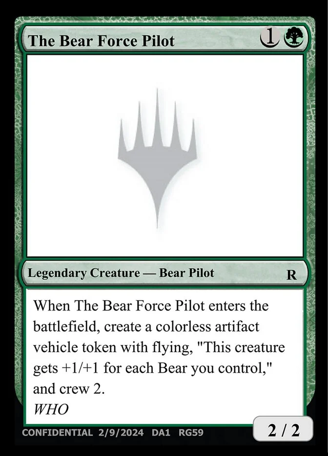 The Bear Force Pilot 「UNK/RG59」「EN」