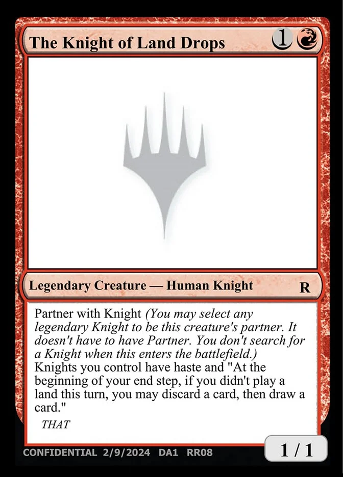 The Knight of Land Drops 「UNK/RR08b」「EN」