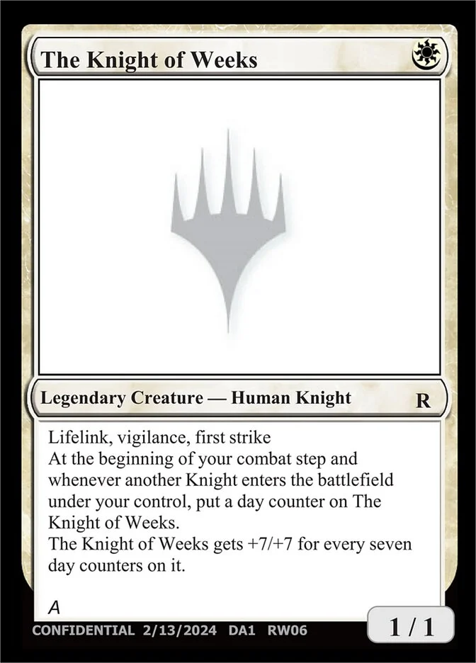 The Knight of Weeks 「UNK/RW06」「EN」