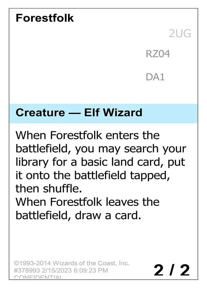 Forestfolk 「UNK/RZ04a」「EN」