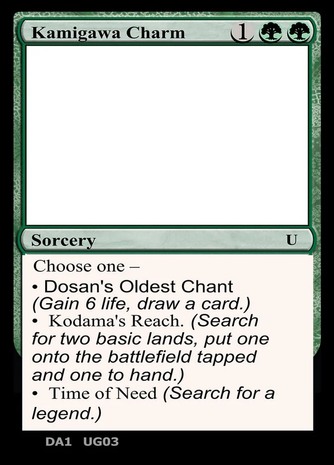 Kamigawa Charm 「UNK/UG03b」「EN」