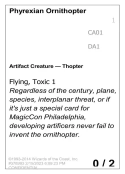 Phyrexian Ornithopter #CA01 · Magic: The Gathering