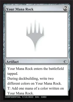 Your Mana Rock #CA02b · Magic: The Gathering