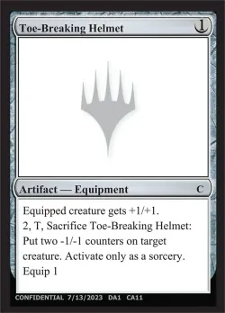 Toe-Breaking Helmet #CA11 · Magic: The Gathering