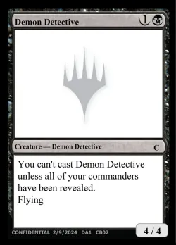 Demon Detective #CB02a · Magic: The Gathering