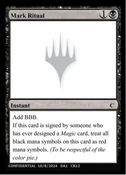 Mark Ritual #CB12 · Magic: The Gathering