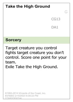 Take the High Ground 「UNK/CG13」「EN」