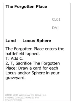 The Forgotten Place #CL01a · Magic: The Gathering
