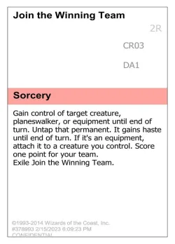 Join the Winning Team #CR03d · Magic: The Gathering