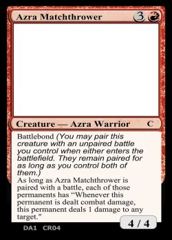 Azra Matchthrower #CR04a · Magic: The Gathering