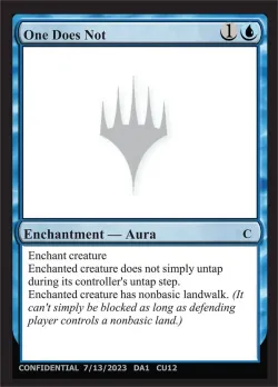 One Does Not #CU12a · Magic: The Gathering
