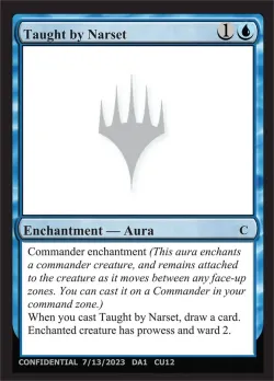 Taught by Narset #CU12b · Magic: The Gathering
