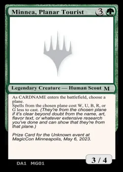 Minnea, Planar Tourist #MG01 · Magic: The Gathering
