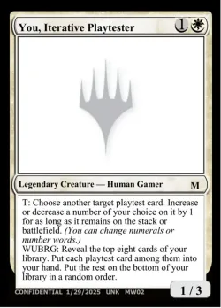 You, Iterative Playtester #MW02a · Magic: The Gathering