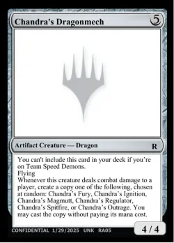 Chandra's Dragonmech #RA05d · Magic: The Gathering