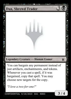 Dan, Shrewd Trader #RB03b · Magic: The Gathering
