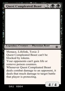 Quest Compleated Beast #RB04d · Magic: The Gathering