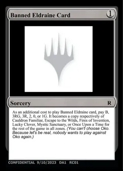 Banned Eldraine Card #RC01a · Magic: The Gathering