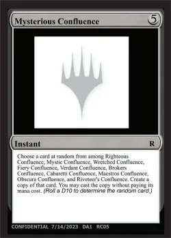 Mysterious Confluence #RC05a · Magic: The Gathering