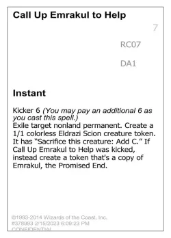 Call Up Emrakul to Help #RC07a · Magic: The Gathering