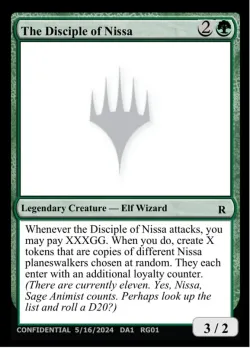 The Disciple of Nissa #RG01b · Magic: The Gathering