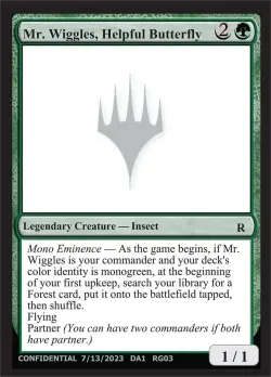Mr. Wiggles, Helpful Butterfly #RG03b · Magic: The Gathering