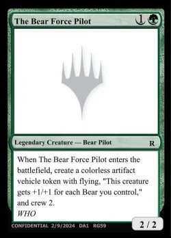 The Bear Force Pilot 「UNK/RG59」「EN」