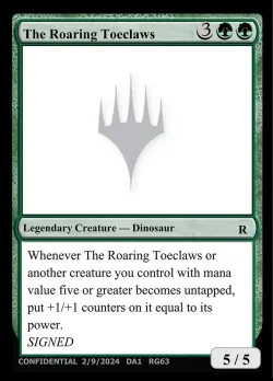 The Roaring Toeclaws 「UNK/RG63」「EN」
