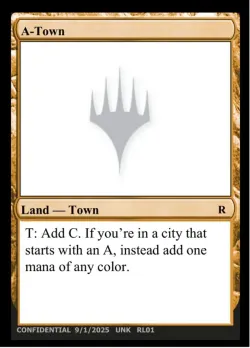 A-Town #RL01e · Magic: The Gathering