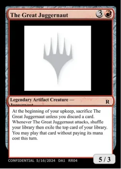 The Great Juggernaut #RR04b · Magic: The Gathering