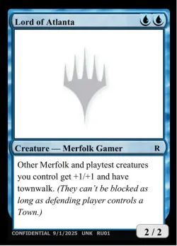 Lord of Atlanta #RU01 · Magic: The Gathering