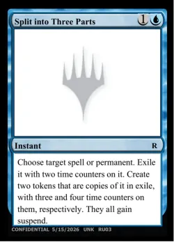 Split into Three Parts #RU03f · Magic: The Gathering