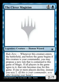 The Clever Magician #RU04a · Magic: The Gathering