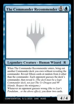 The Commander Recommender #RU05d · Magic: The Gathering