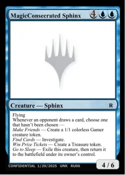 MagicConsecrated Sphinx #RU06a · Magic: The Gathering