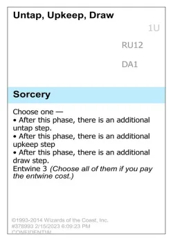 Untap, Upkeep, Draw #RU12 · Magic: The Gathering