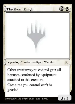 The Kami Knight #RW02c · Magic: The Gathering
