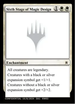 Sixth Stage of Magic Design #RW03h · Magic: The Gathering