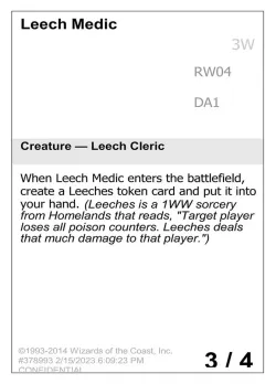 Leech Medic #RW04 · Magic: The Gathering